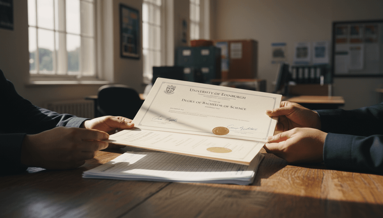 Solicitud de documentos en la universidad