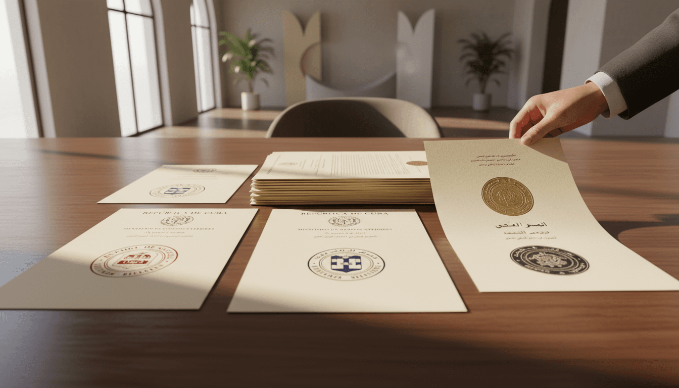 Documentos consulares de Cuba, Yemen y Libia en tramitación