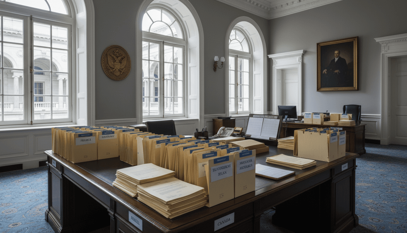 Archivos de legalización ministerial organizados por país