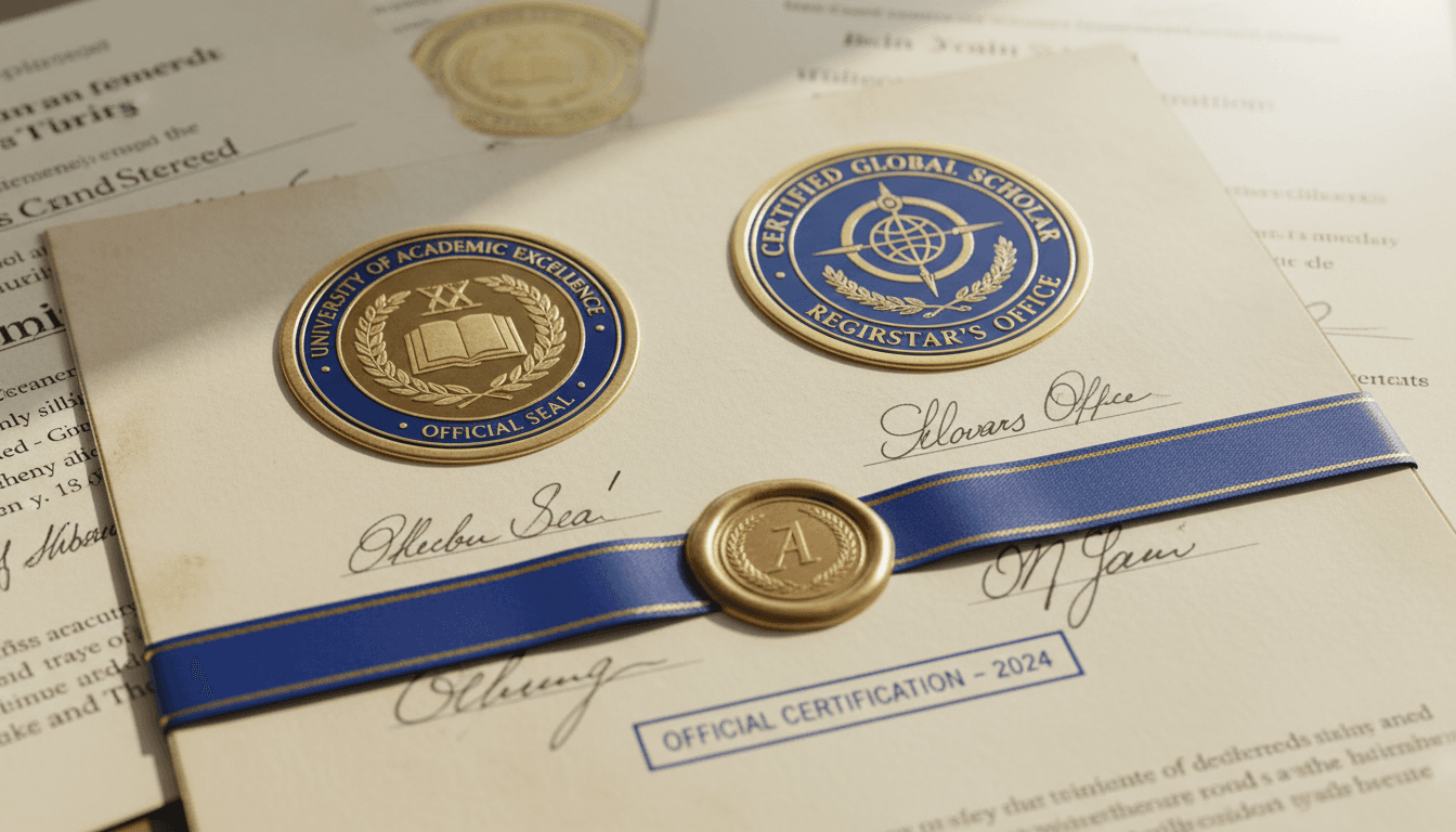 Certificados oficiales de la universidad