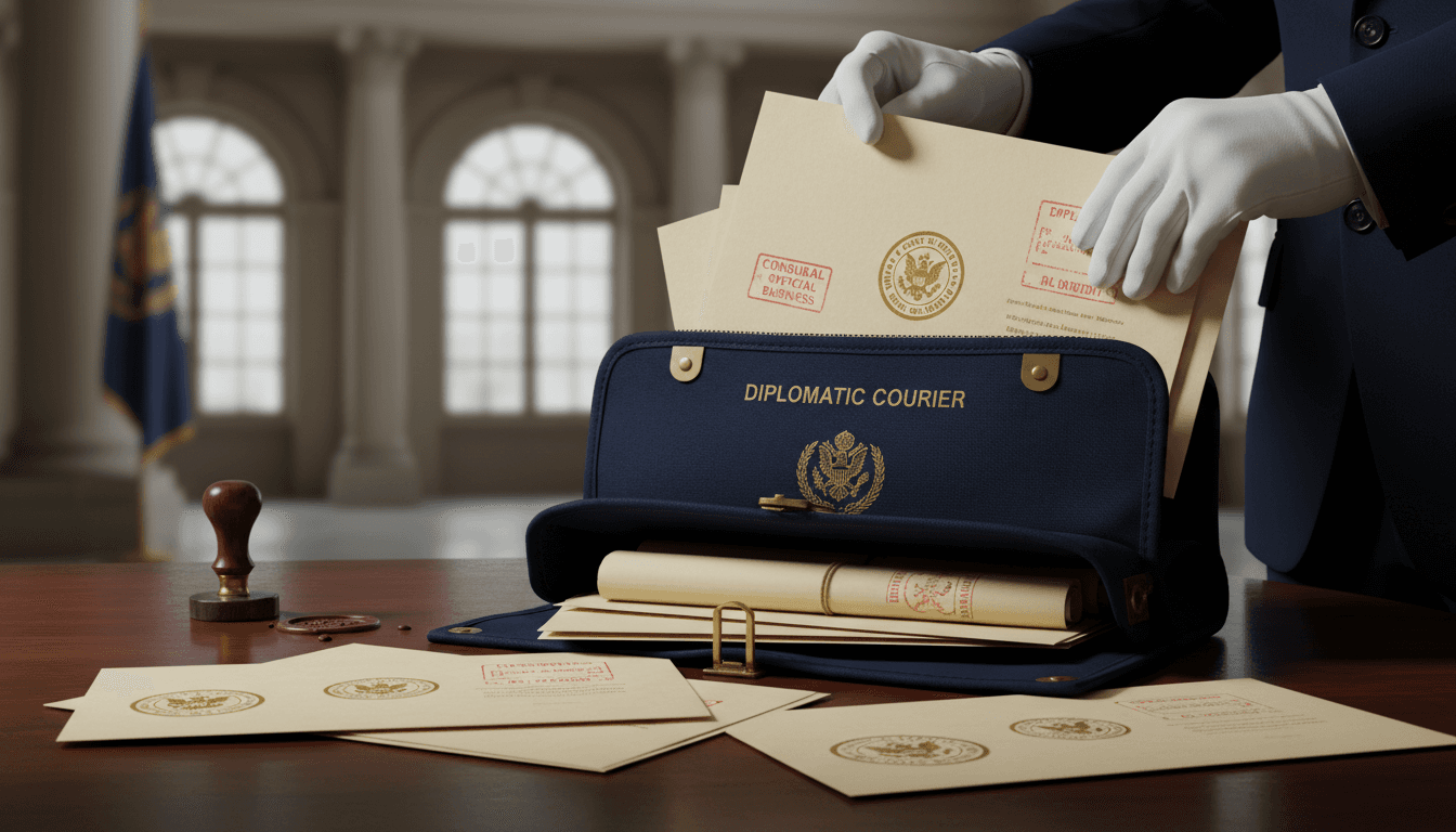 Documentos preparados para ruta consular a Oriente Medio