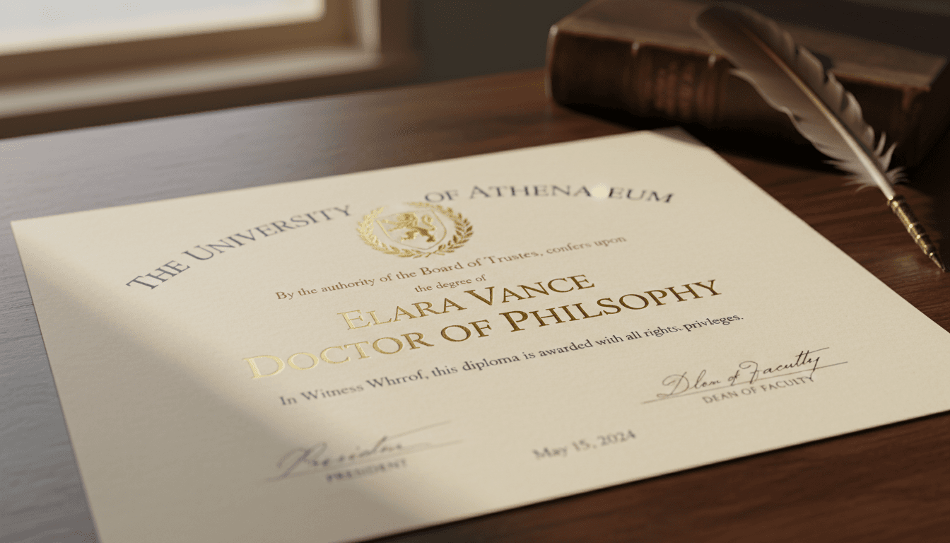 Diploma universitario legalizado internacionalmente