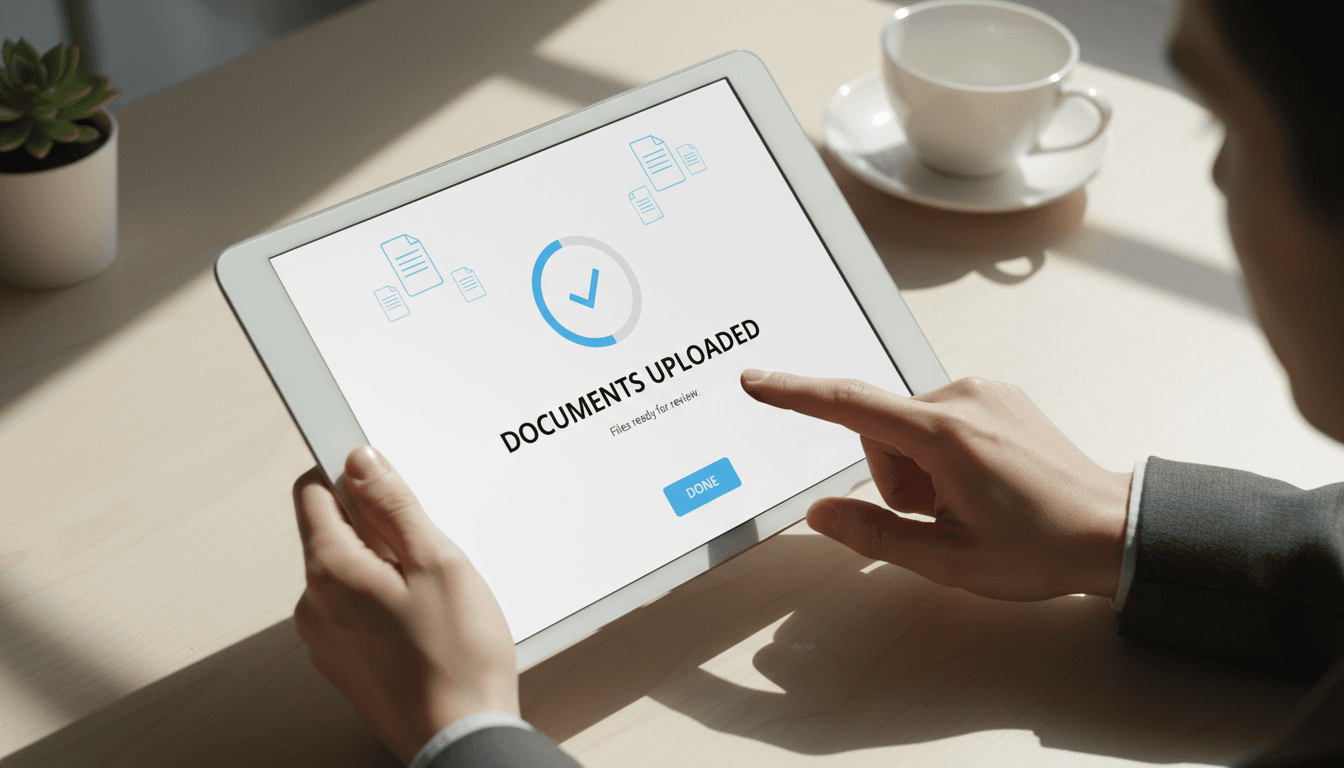 Carga segura de documentos en la plataforma digital