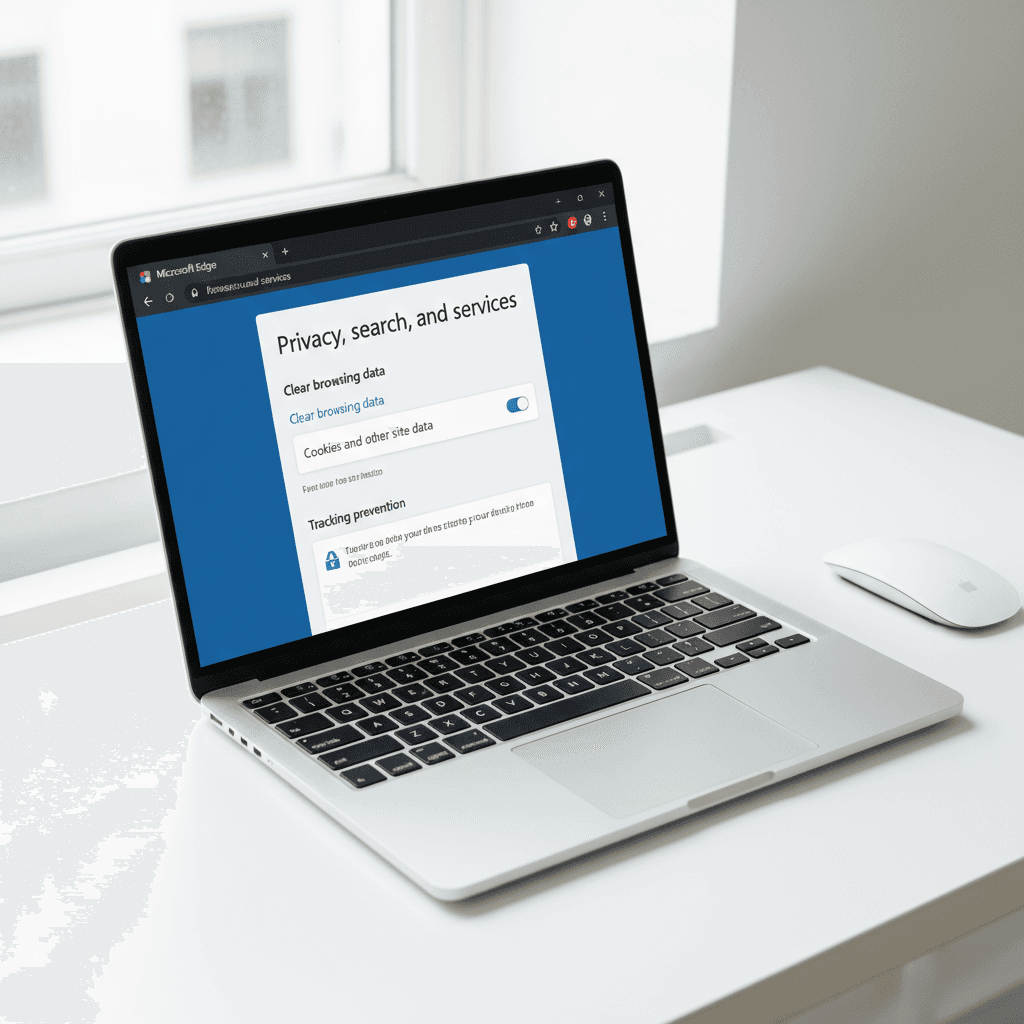 Configuración de cookies en navegador Microsoft Edge