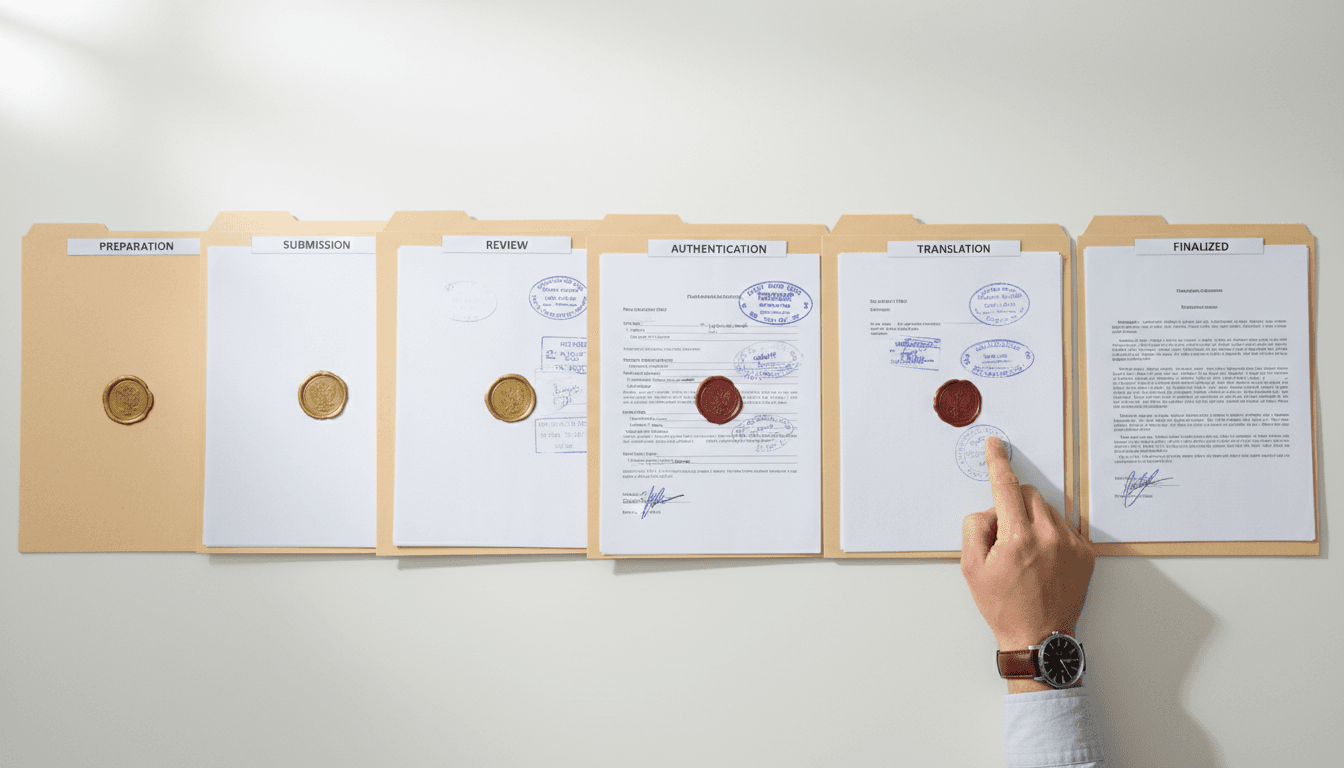 Gestión de expedientes completos de legalización mercantil